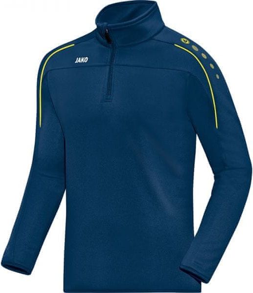 JAKO CLASSICO mikina krátký zip vel. 128, žlutá/modrá - obrázek 1