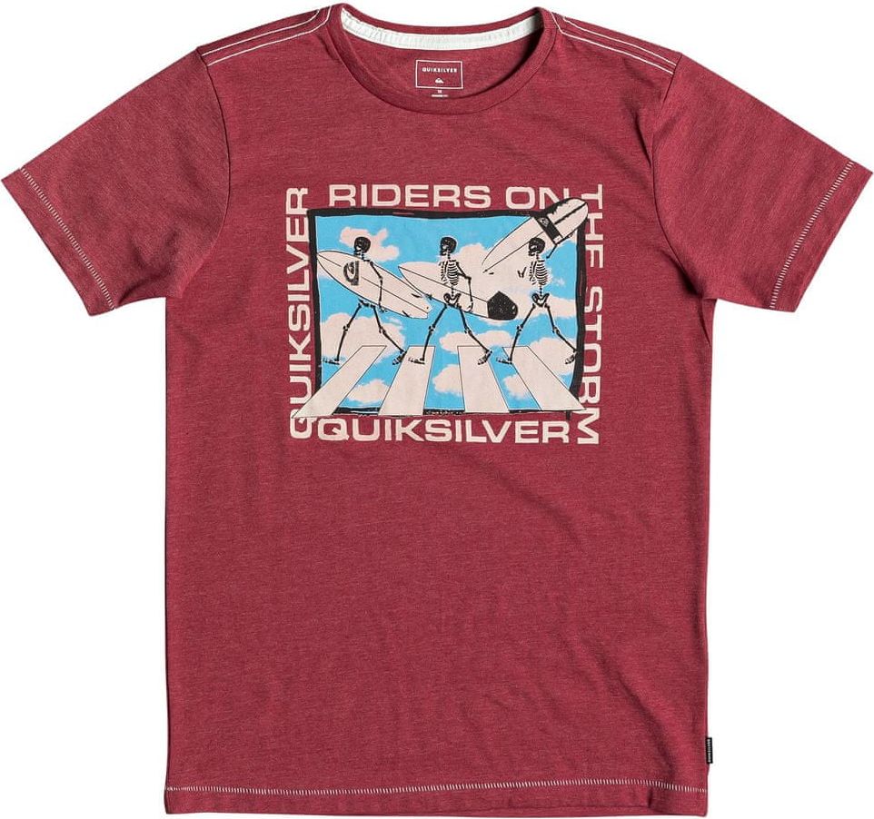 Quiksilver chlapecké tričko Stormy Rider SS 140 cihlová - obrázek 1