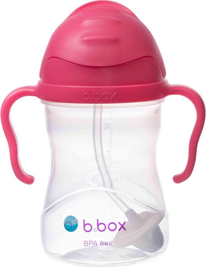 b.box Sippy cup hrneček s brčkem purpurová - obrázek 1
