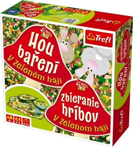 Trefl Houbaření v zeleném háji stolní desková hra v krabici 26x26x8cm - obrázek 1