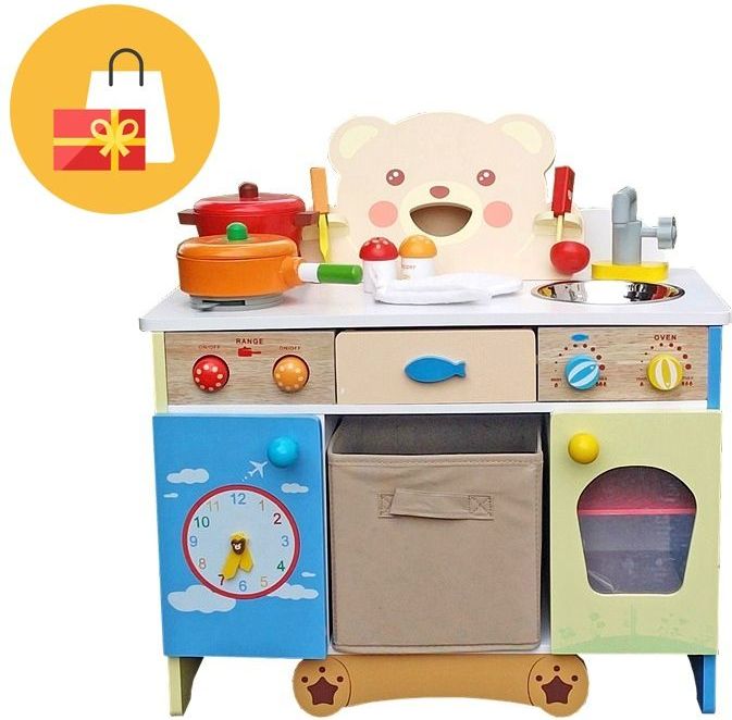 Aga4Kids Dřevěná kuchyňka FELICIA - obrázek 1