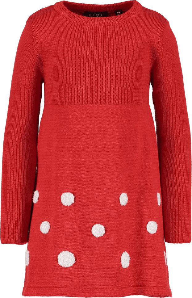 Blue Seven dívčí šaty s puntíky 92 červená - obrázek 1