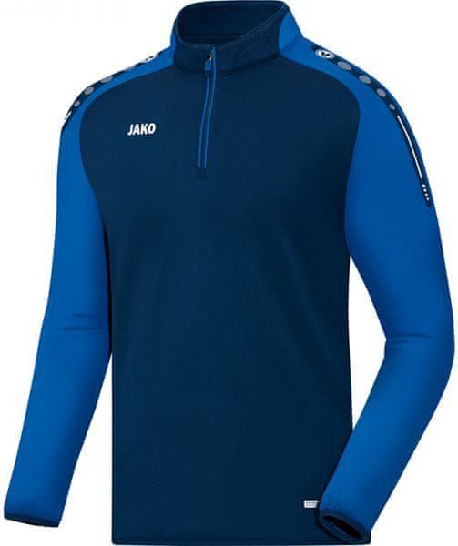 JAKO CHAMP mikina krátký zip vel. 164, modrá/tmavě modrá - obrázek 1