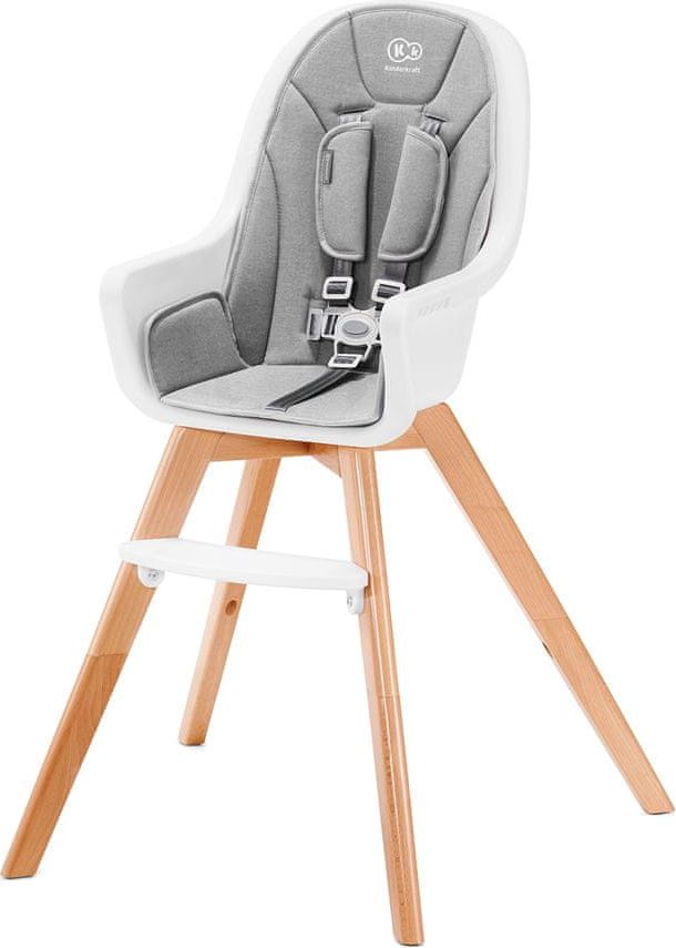 KinderKraft jidelní židlička 2in1 TIXI grey - obrázek 1