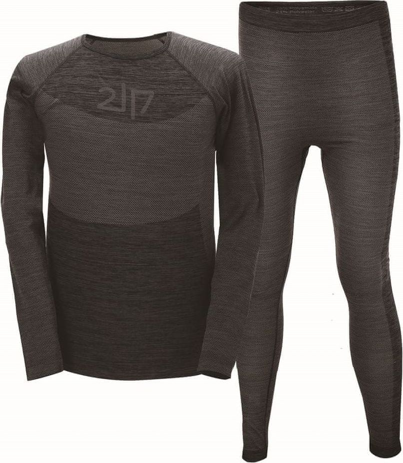 2117 dětský termo set FALEBO 130/150 šedá - obrázek 1