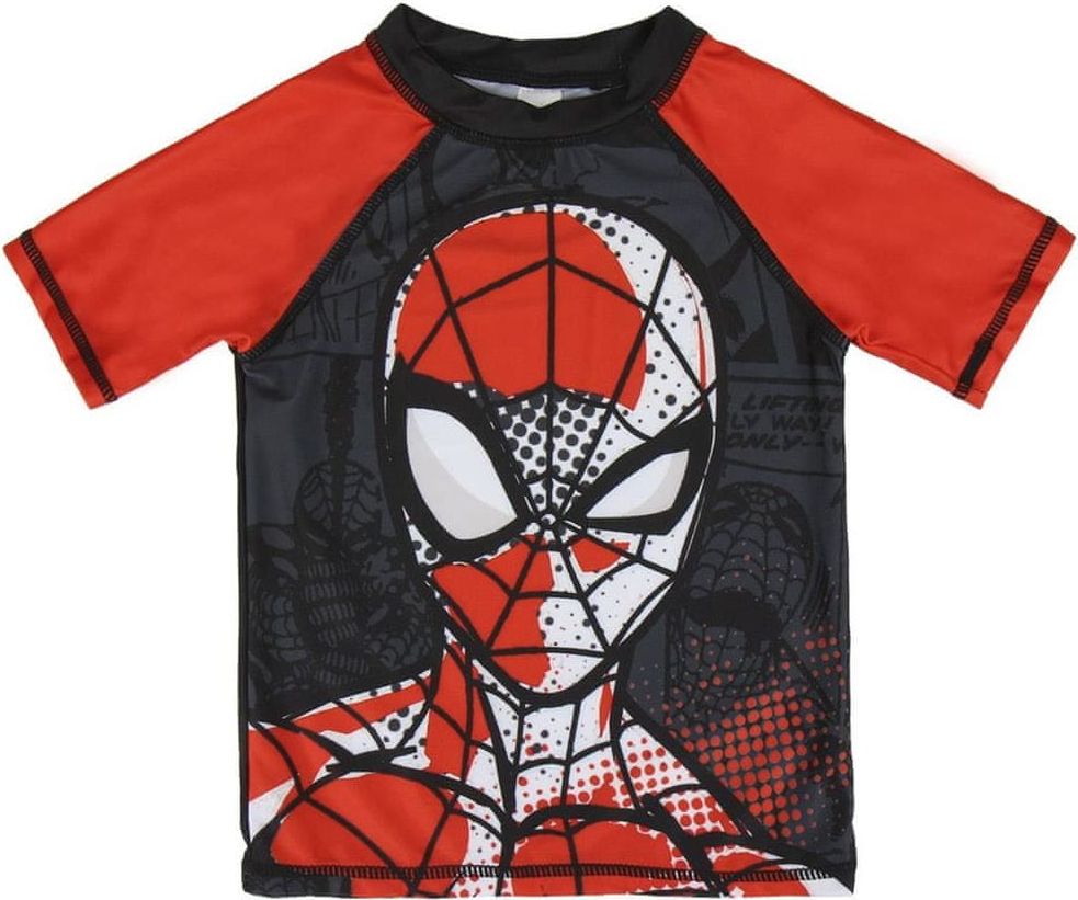 Disney chlapecké plavecké tričko Spiderman 110 černá/červená - obrázek 1