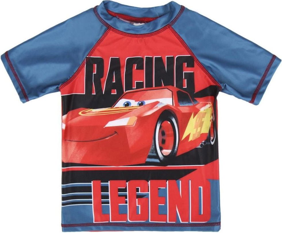 Disney chlapecké plavecké tričko Cars 104 červená/modrá - obrázek 1