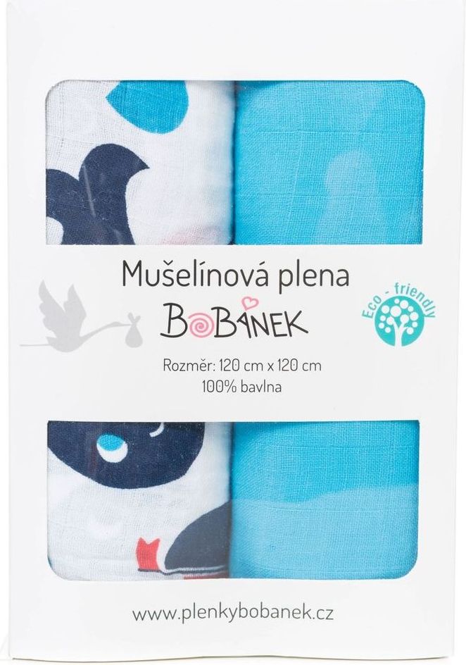 Bobánek Mušelínové pleny Duo Pack - U moře - obrázek 1