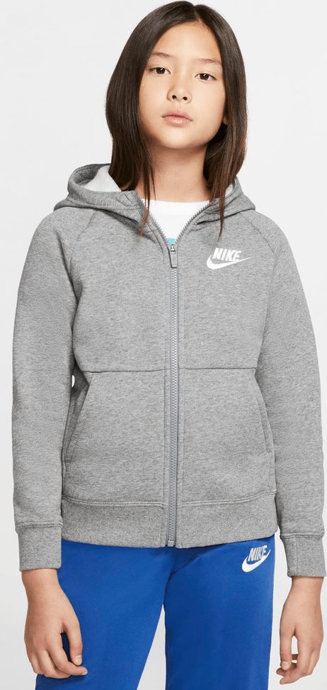 Nike dívčí mikina Sportswear M šedá - obrázek 1