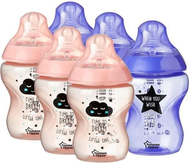 Tommee Tippee Sada 6 dvoubarevných dětských lahví - obrázek 1