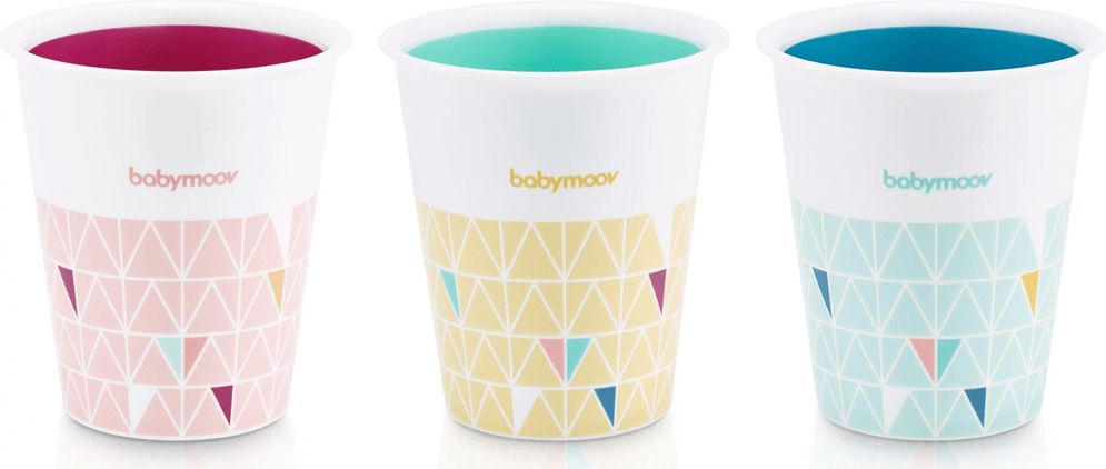 Babymoov Sada 3 barevných kelímků 200ml - obrázek 1