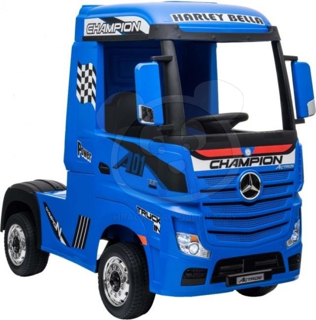 Elektrické autíčko Mercedes Benz Actros - modré - obrázek 2