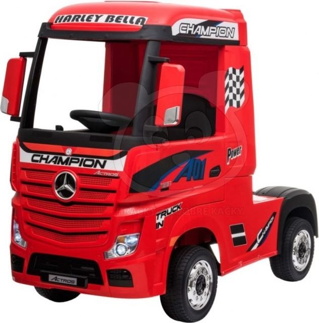 Elektrické autíčko Mercedes Benz Actros - černé - obrázek 3