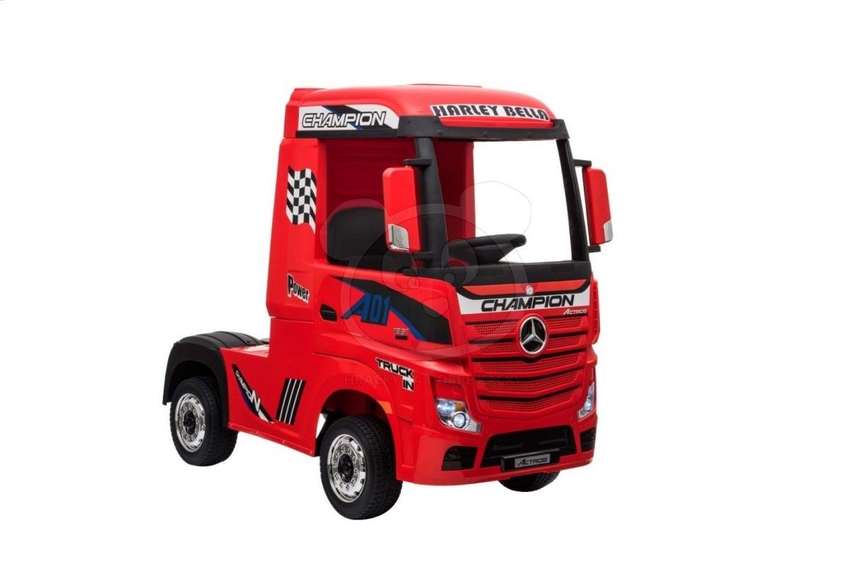 Elektrické autíčko Mercedes Benz Actros - černé - obrázek 4