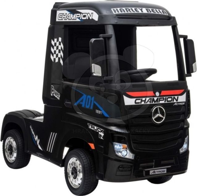 Elektrické autíčko Mercedes Benz Actros - černé - obrázek 10