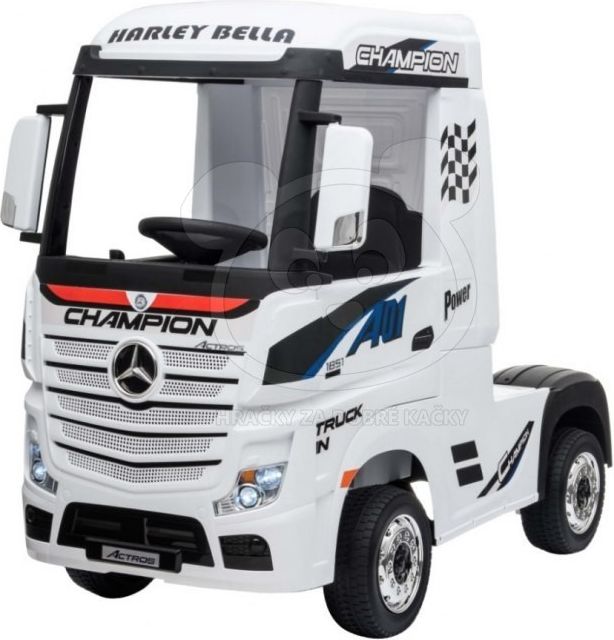 Elektrické autíčko Mercedes Benz Actros - bílé - obrázek 11