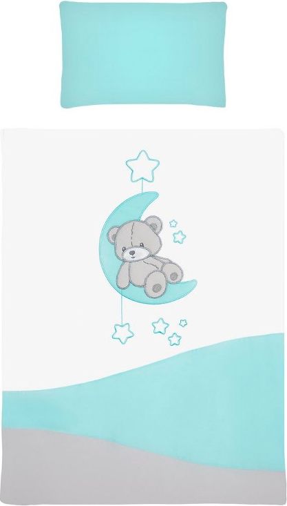 BELISIMA 5-dílné ložní povlečení Belisima Teddy Bear 90/120 tyrkysové Tyrkysová - obrázek 1