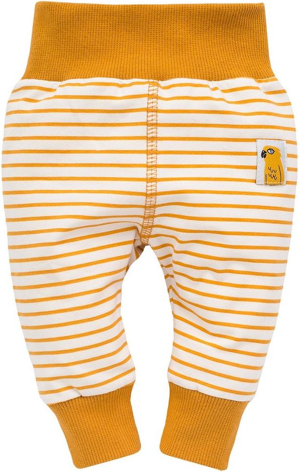 PINOKIO dětské kalhoty NICE DAY 86 žlutá - obrázek 1