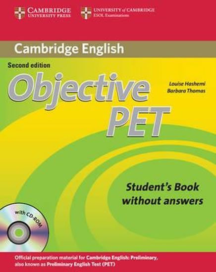 Hashemi Louise: Objective PET Students Book without Answers with CD-ROM - obrázek 1