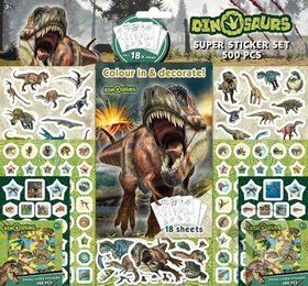 Samolepkový set 500 ks - Dinosauři - - obrázek 1