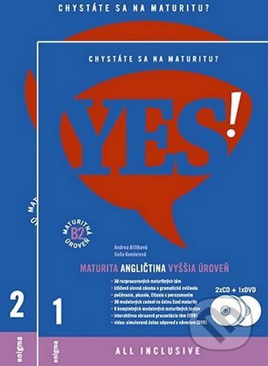 kolektiv autorů: YES! Angličtina - nová maturita - vyššia úroveň + 2CD + DVD (B2) SK verzia - obrázek 1