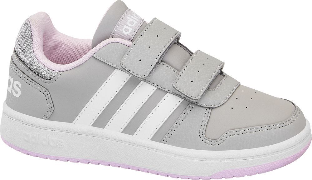 Deichmann - adidas Šedé tenisky na suchý zip Adidas Hoops 2.0 Cmf C 31 šedá - obrázek 1