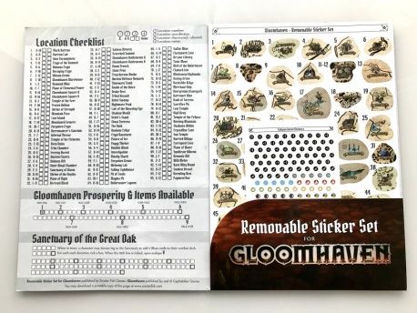 Sinister Fish Games Gloomhaven Removable Sticker Set - obrázek 2