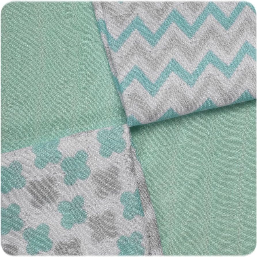 XKKO Bambusové ubrousky 30x30 Scandinavian Mint Cross - obrázek 1