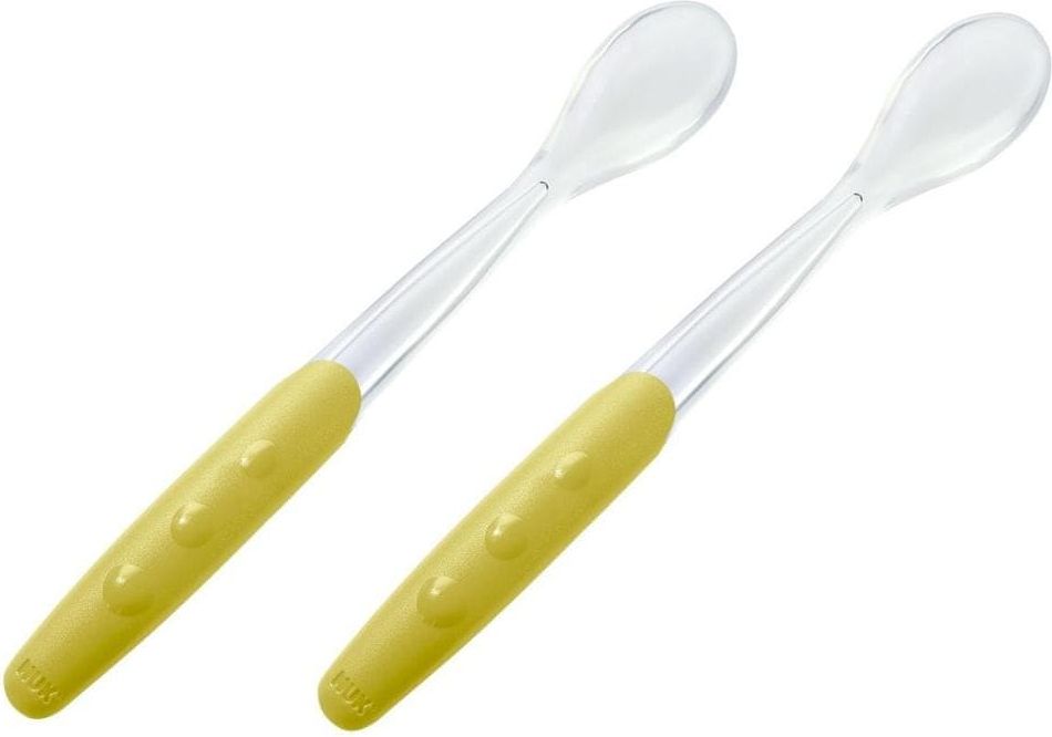 Nuk Easy Learning Dětské lžíce soft 2ks, zelená - obrázek 1