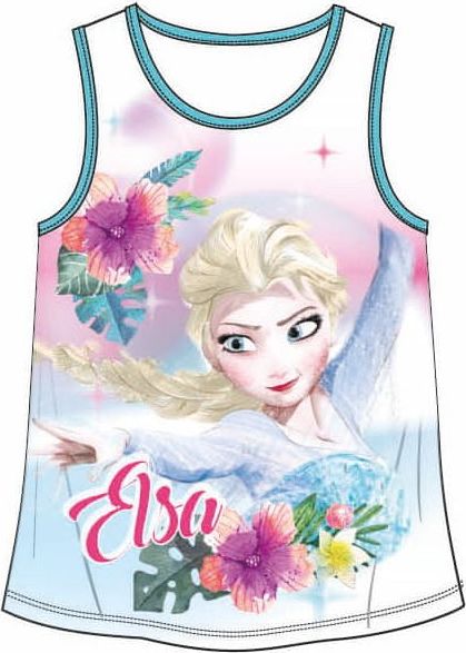 Disney by Arnetta dívčí tričko Frozen 104 bílá/modrá - obrázek 1