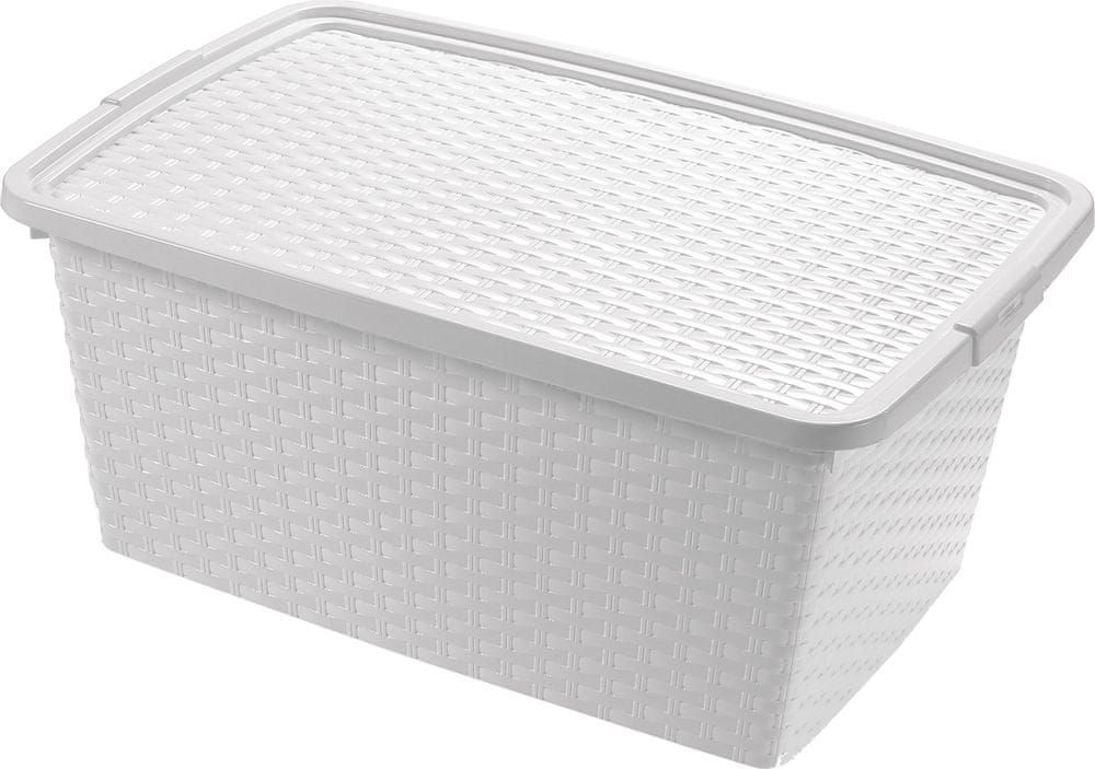 Heidrun Box ratanový 20 l, bílá - obrázek 1