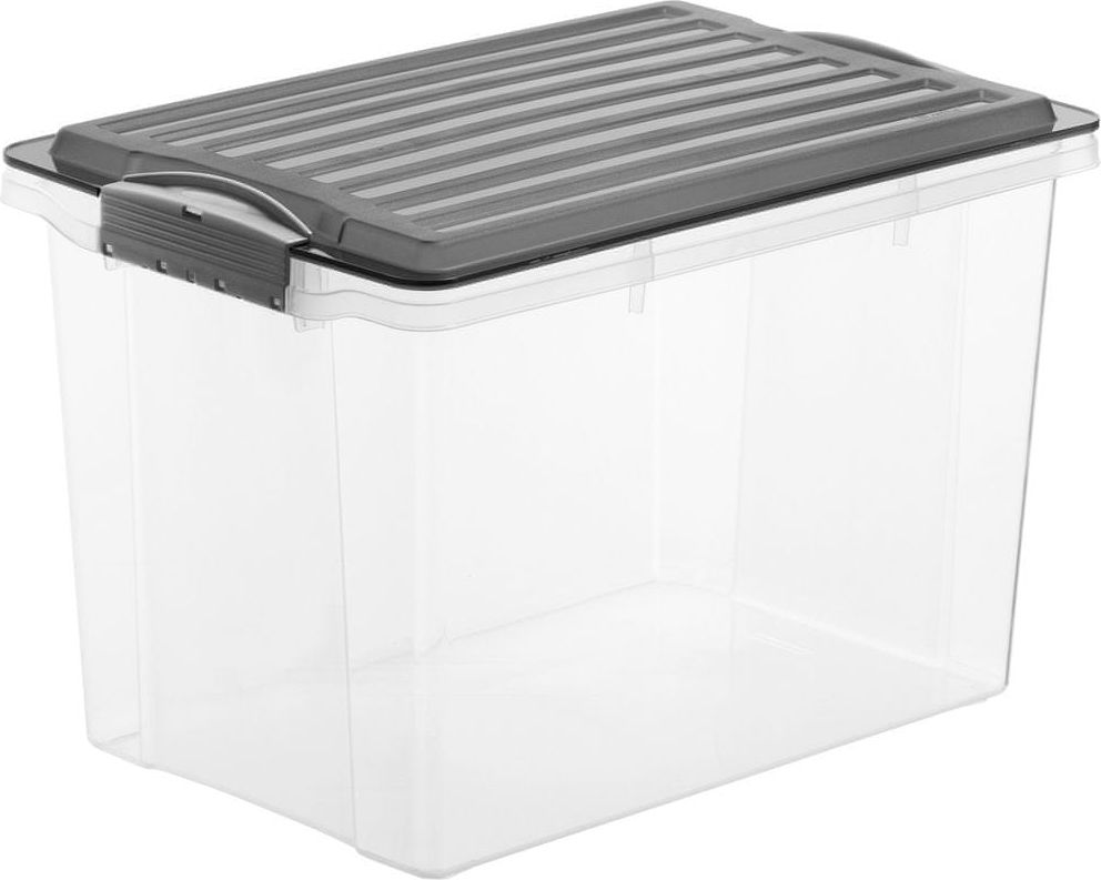 Rotho Úložný box Compact 19 l, antracitová - obrázek 1