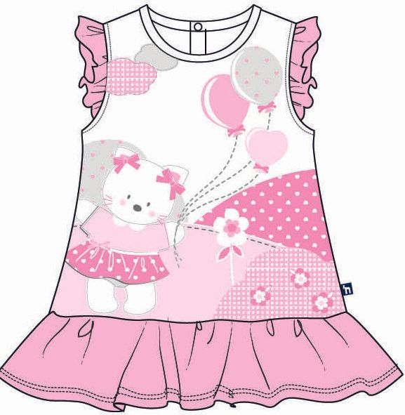Mix 'n Match dívčí šaty 74 růžová - obrázek 1