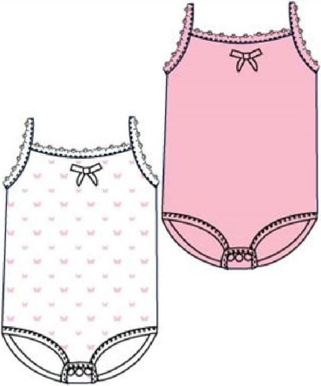 Carodel dívčí body set 56 růžová - obrázek 1