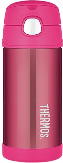 Thermos FUNtainer Dětská termoska s brčkem - růžová 355 ml - obrázek 1