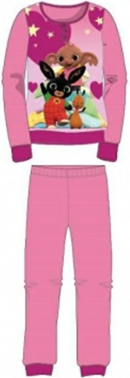 Setino - Dívčí / dětské bavlněné pyžamo králíček Bing - tm. růžové - vel. 122 - obrázek 1