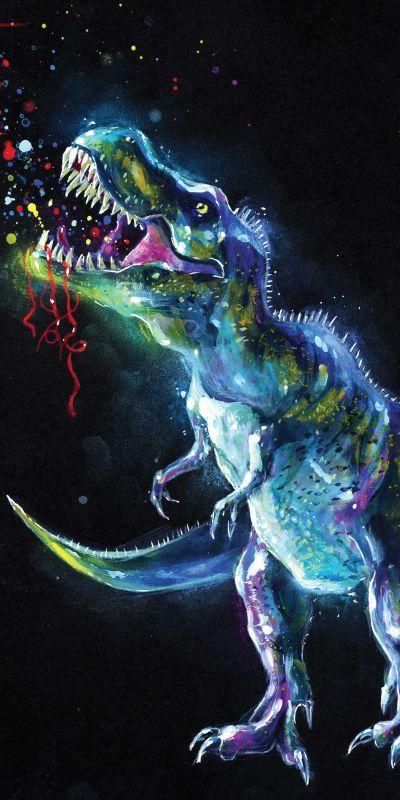 JERRY FABRICS Osuška Dinosaur Black Bavlna Froté, 70/140 cm - obrázek 1
