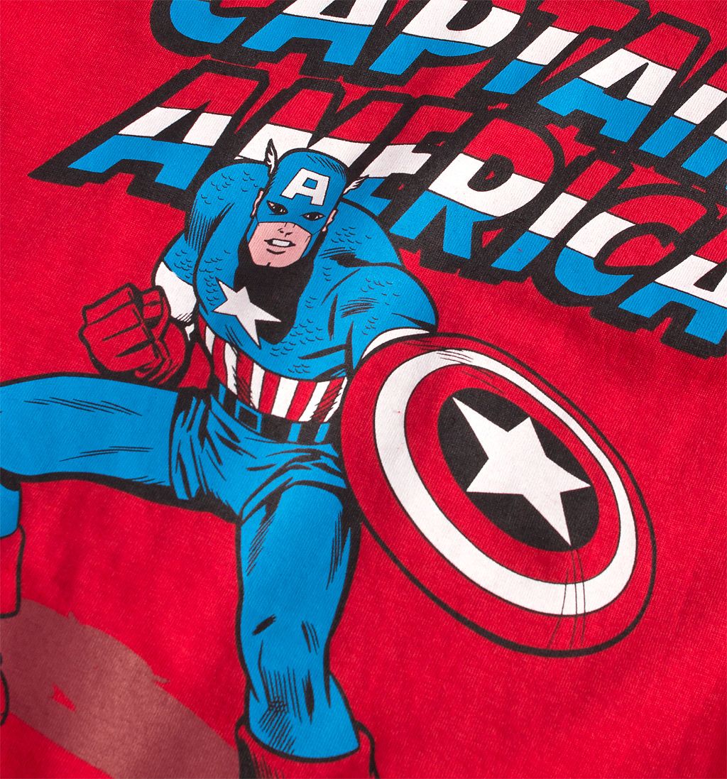 Chlapecké pyžamo MARVEL CAPTAIN AMERICA červené Velikost: 140 - obrázek 3