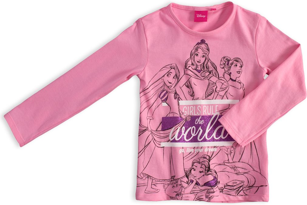 Dívčí pyžamo DISNEY PRINCESS růžové Velikost: 116 - obrázek 2