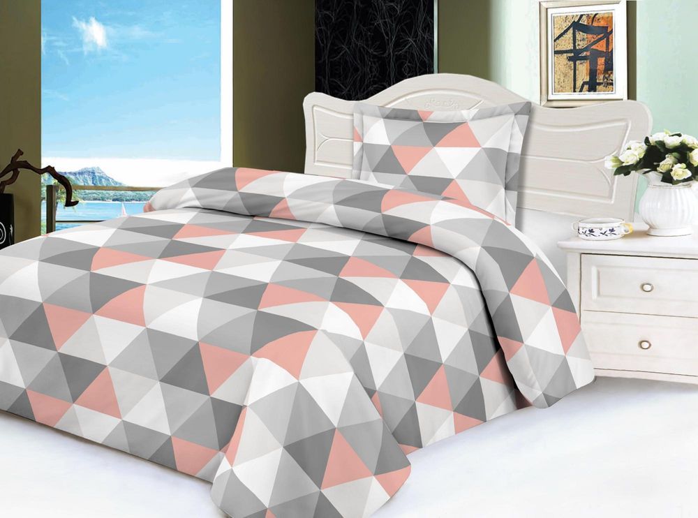 Jahu Ložní povlečení Mikroplyš Trion pink 70x90/140x200 - obrázek 1