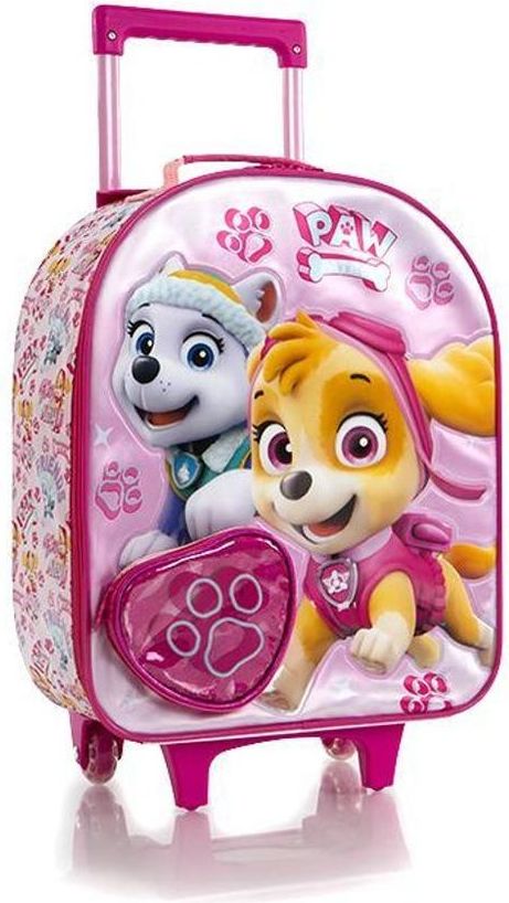 Heys Dětský textilní kabinový kufr Soft Paw Patrol Pink 2 21 l - obrázek 1