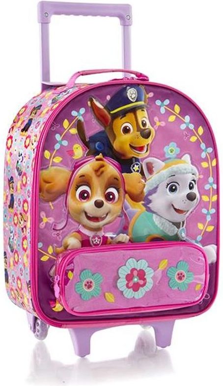 Heys Dětský textilní kabinový kufr Soft Paw Patrol Pink 21 l - obrázek 1