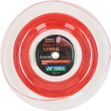Yonex Tenisový výplet Poly Tour Spin G 125 - 200m | oranžový - obrázek 1