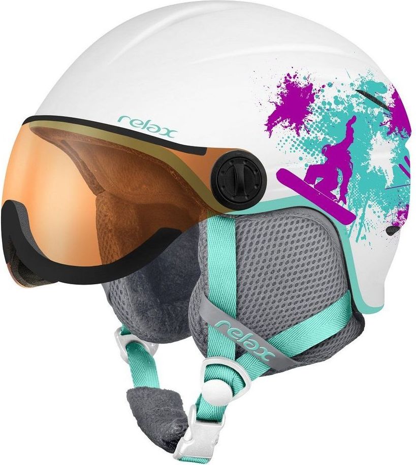 Relax Dětská - Junior Lyžařská helma Twister Visor RH27G XS (49-52 cm) - obrázek 1