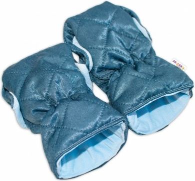 Rukávník ke kočárku Baby Nellys ®, prošívaný, Velvet - zelený - obrázek 1