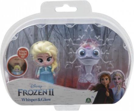 Frozen 2: 2-pack svítící mini panenka - Elsa Travelling & Fire Spirit - obrázek 1