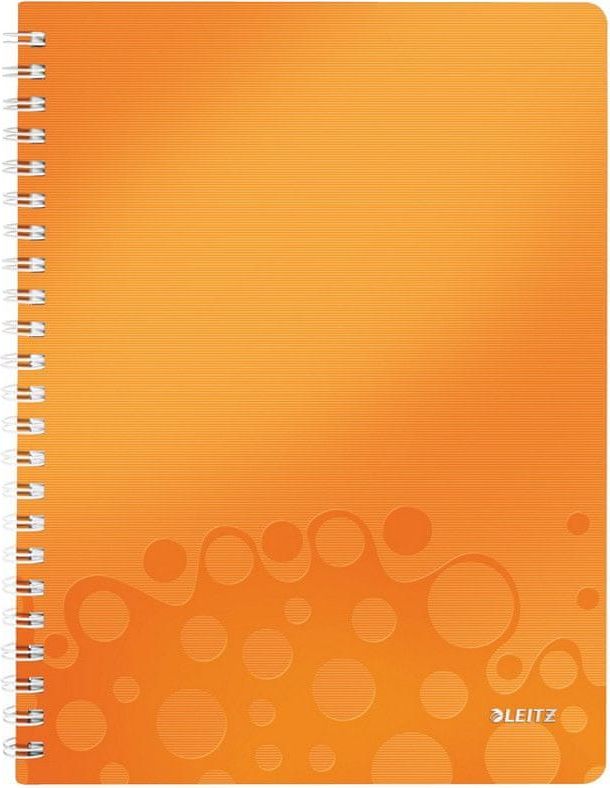 Leitz Blok na psaní WOW A4 čtverečkovaný metalicky oranžový - obrázek 1