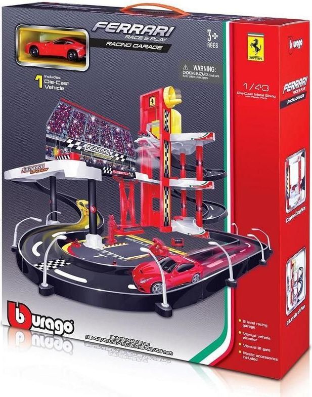 BBurago BB30197 1/43 FERRARI RACING GARAGE + 1 auto - obrázek 1