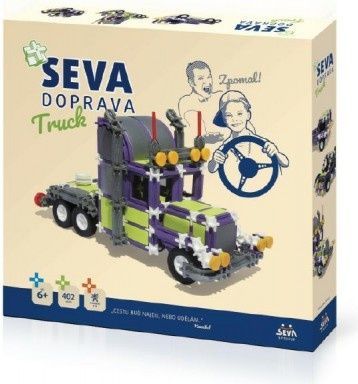 VISTA Stavebnice Seva Doprava Truck plast 402 dílků v krabici 35x33x5cm - obrázek 1