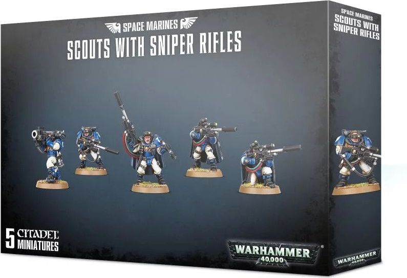 Games Workshop Space Marine: Scouts With Sniper Rifles - obrázek 1